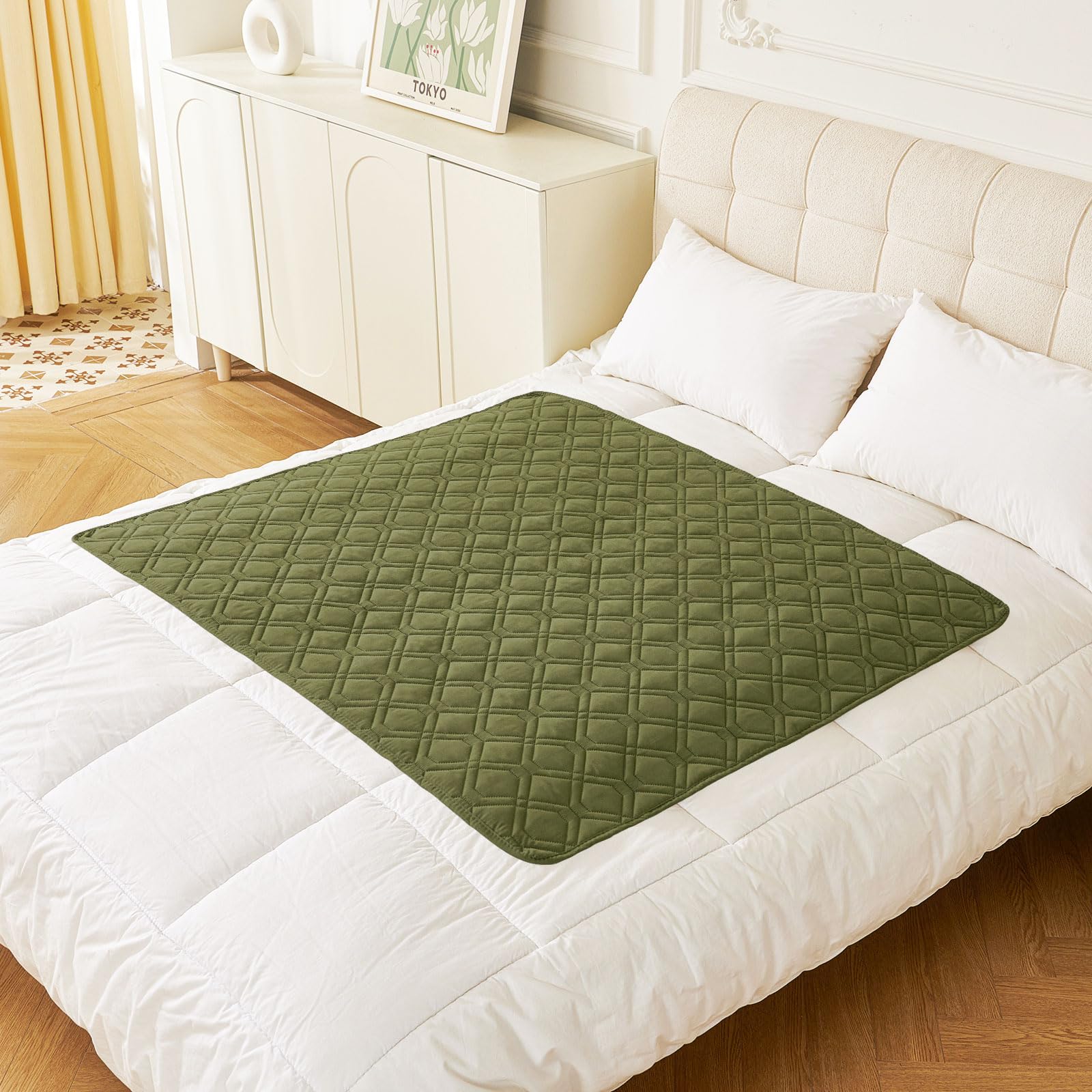 hyha Waterproof Dog Bed Blanket, Soft Pet Blankets, Waterproof Couch Cover for Dogs, Reversible Sofa Covers Washable for Furniture (30x70 Inch, Grey/Dark Grey)